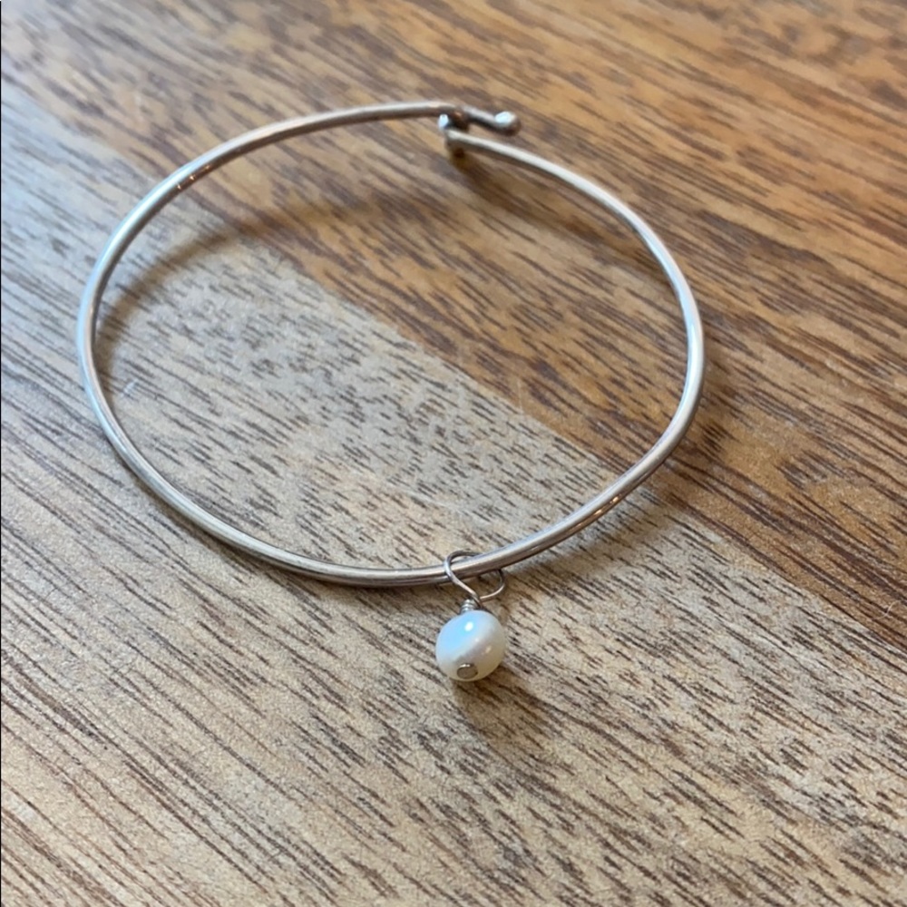 James Avery Hook on Bracelet with Pearl Charm